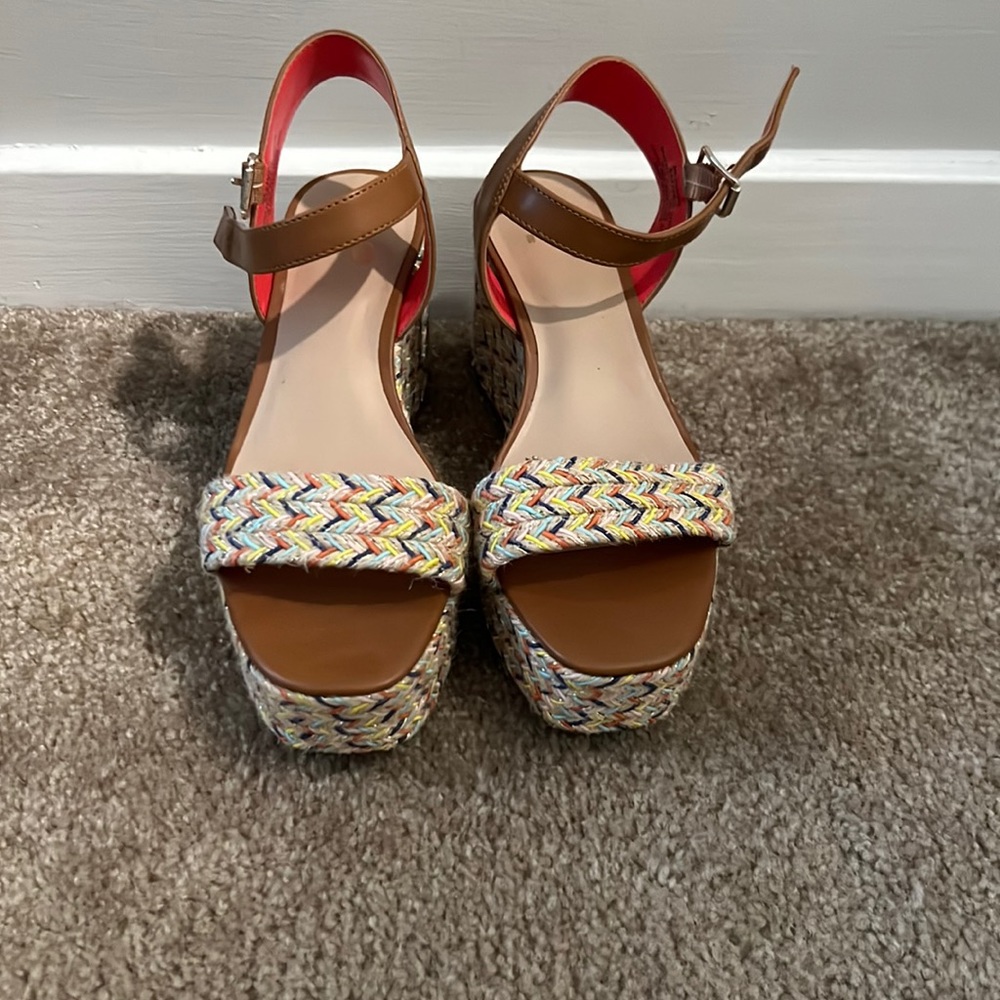 Colorful wedge sandal